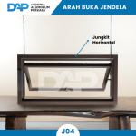 Jendela Aluminium Boven 30 x 120