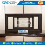 Jendela Aluminium Sliding 2 Daun 50 x 100