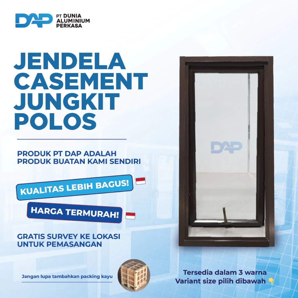 Jendela Aluminium Boven 60 x 120 Jendela Aluminium Boven 60 x 120 - Image 1