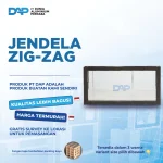 Jendela Aluminium Kamar Mandi Zig Zag 30 x 40