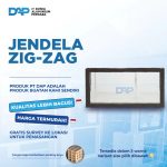 Jendela Aluminium Kamar Mandi Zig Zag 40 x 60