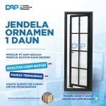 Jendela Aluminium Ornamen 1 Daun 70 x 120 