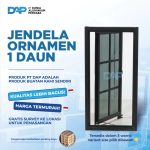 Jendela Aluminium Ornamen 1 Daun 80 x 120 - Image 2