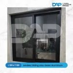 Jendela Aluminium Sliding 2 Daun 120 x 120