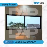 Jendela Aluminium Sliding 2 Daun 50 x 100
