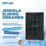 Jendela Aluminium Sliding 2 Daun 70 x 100 