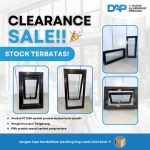 PROMO CLEARANCE SALE Jendela Aluminium Sliding Bouven Zig Zag Kaca Mati Jungkit Alexindo