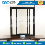 Jendela Aluminium Sliding 2 Daun 120 x 100
