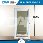 Jendela Aluminium Boven 30 x 150