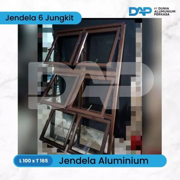 Jendela 6 Jungkit 100 x 165