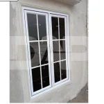 Jendela Aluminium Ornamen 2 Daun 100 - 150