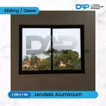 Jendela Aluminium Sliding 2 Daun 60 x 100
