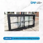 Jendela Aluminium Sliding Ornamen 50 x 100