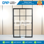 Jendela Aluminium Kaca Mati Ornamen 100 x 150