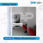 Pintu Aluminium Sliding 90 x 200