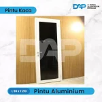 Pintu Kaca Aluminium 90 x 210