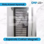 Pintu Kawat Nyamuk / Expanda Coklat Magnet